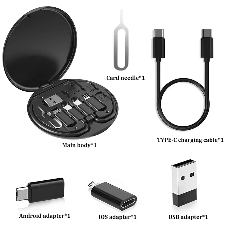 Osbix TravelKit™ - 6-in-1 Fast Charging Survival Set