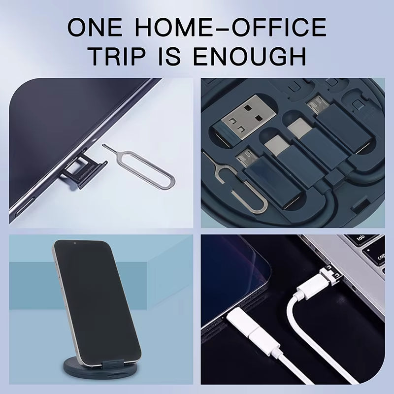 Osbix TravelKit™ - 6-in-1 Fast Charging Survival Set