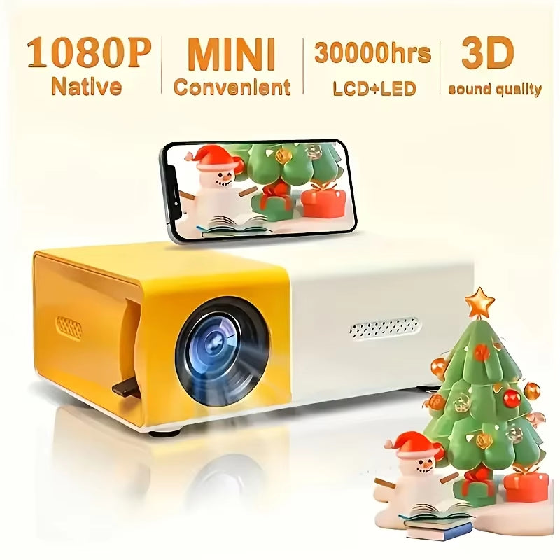 Osbix CineCube™ - Portable HD Home Theater Projector (1080p Support)