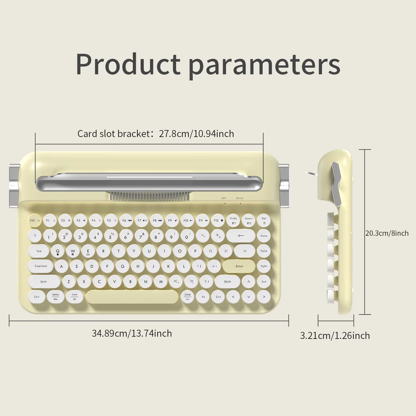 Osbix RetroWriter™ - Mechanical Typewriter Keyboard